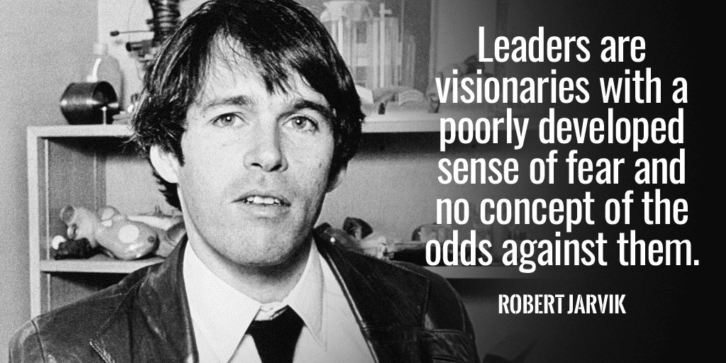 inactivaajetf's tweet photo. "Los líderes son visionarios con un sentido poco desarrollado del miedo y sin el concepto de las probabilidades en su contra" - Robert Jarvik #Liderazgo #Coach #Coaching #CitasDeLiderazgo #RobertJarvik https://t.co/caM9BumYJK