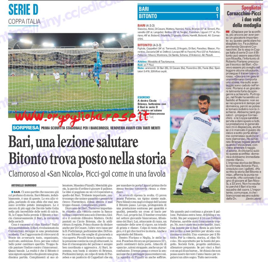 Orgoglio_Barese's tweet photo. Rassegna stampa del 27 settembre #sscbari #giancaspro #seried #fcbari https://t.co/W8sK1siJZK