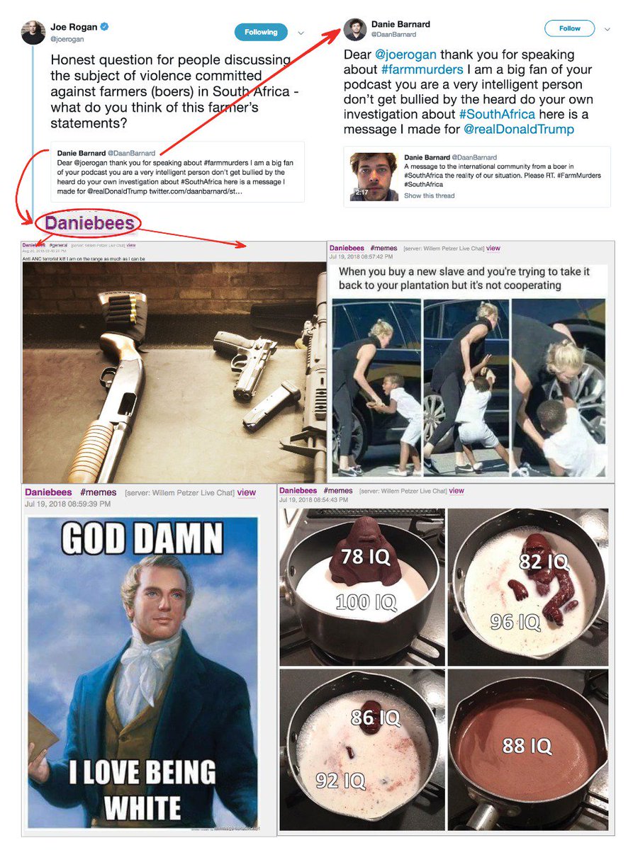 Can someone please alert <a href="/MmusiMaimane/">Mmusi Maimane MP</a> of who this mild-mannered chap really is? Surely he wouldn't have posed with him, if he knew. But he can help us get the word out! Please help us, Mmusi!! #BoerTestimony