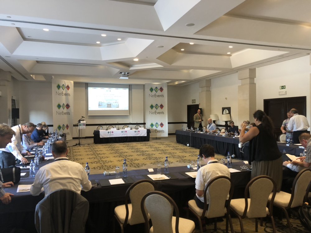 NetEventsTV's tweet image. First session of the day is about to start! #NetEvents18 Portugal is GO