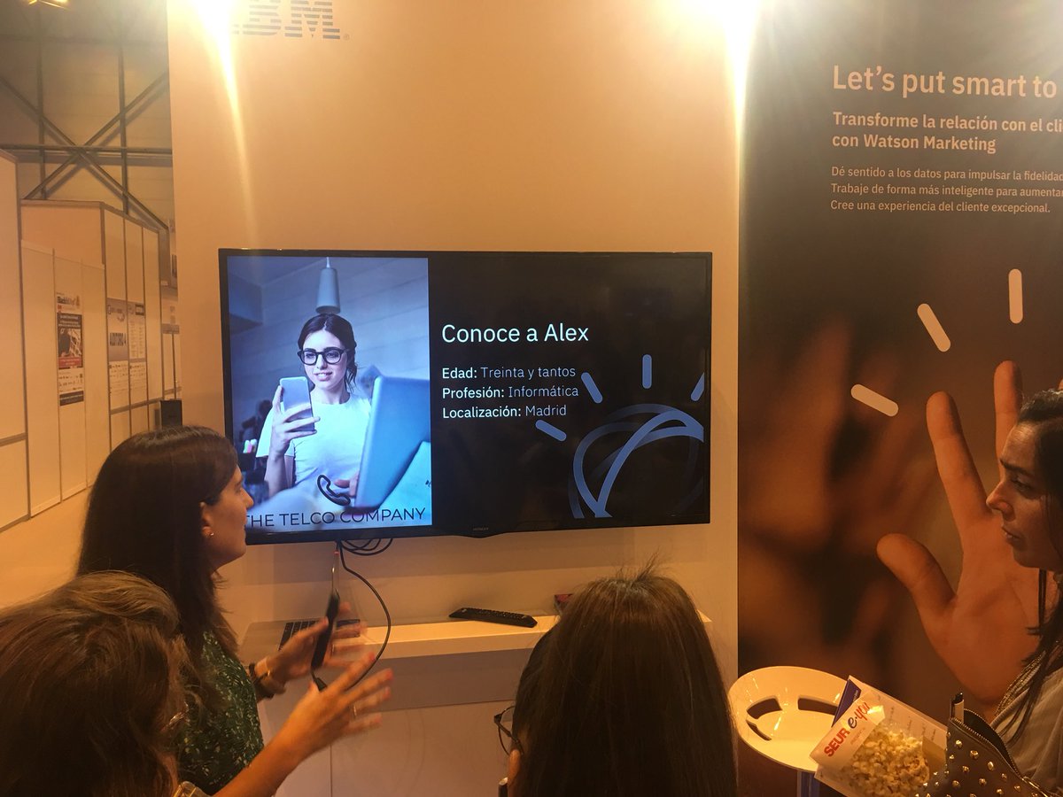 Patijh's tweet photo. Si ayer no pudiste ver cómo funciona Watson Marketing no te pierdas hoy nuestra demo a las 12.30 @IBM_ES en stand 79  #eShowMAD18 @irecouso te lo cuenta! https://t.co/MWsxXfN3Xl