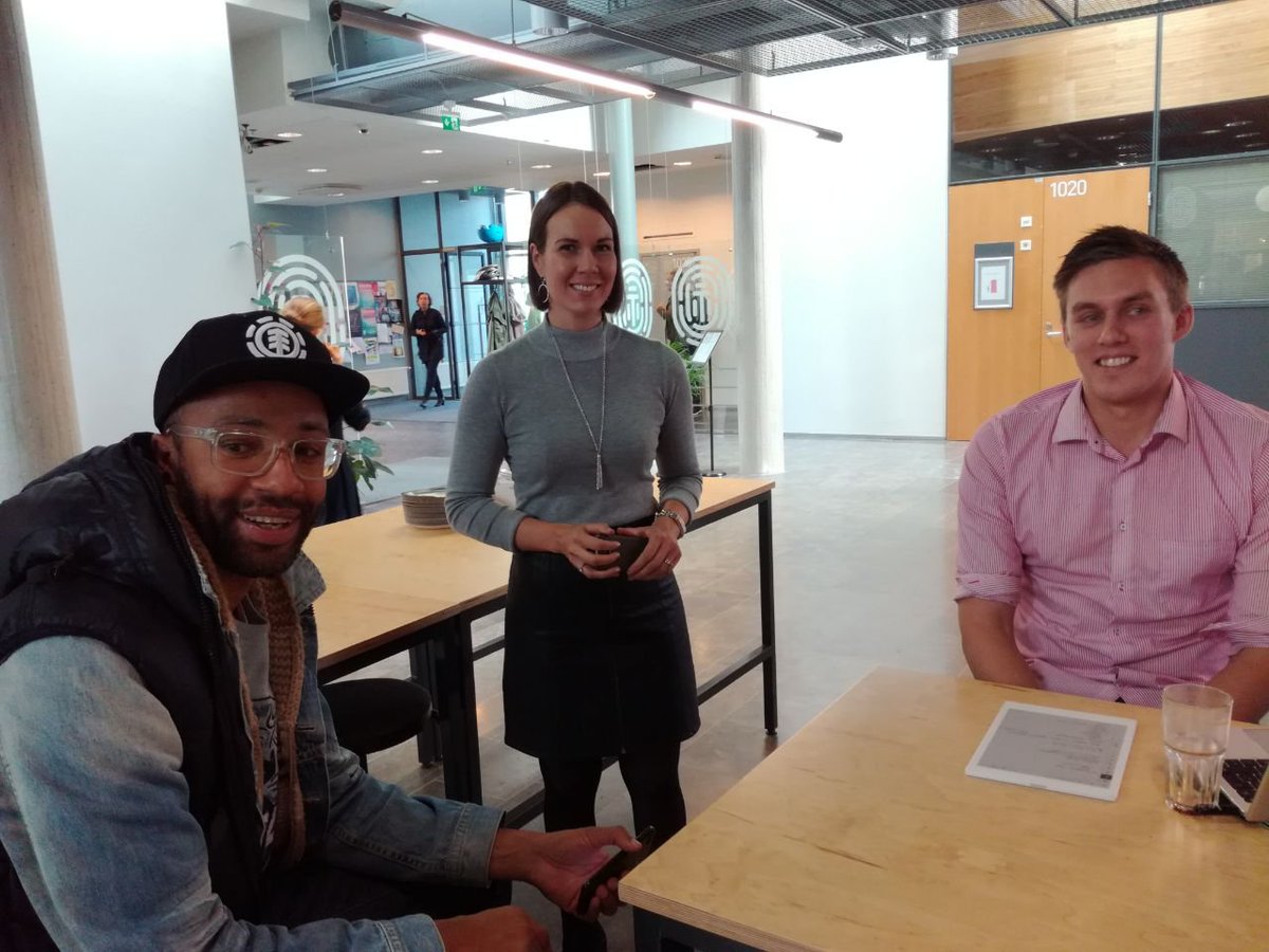 Moodmetric's tweet photo. Tänään @Terkko HealthHubissa @HusStartup #Findery ’n voittajien joukossa ja muutoinkin hyvässä seurassa: @MKorja @k_rouvinen @alechellstrom :) #työhyvinvointi #terveysteknologia https://t.co/mFjdpZQrIx