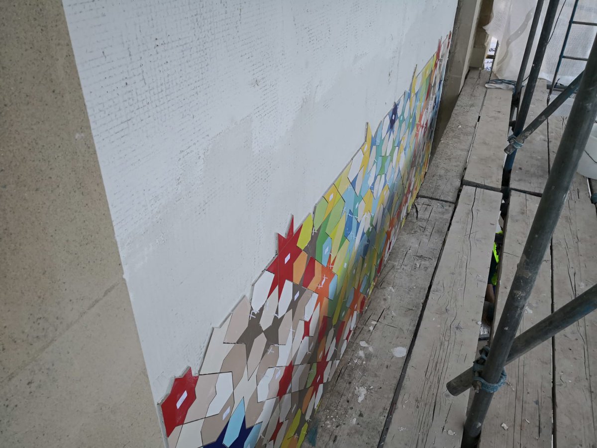 Just been working on this project in yorkshire,the finished article will be something monumental,all goods supplied by <a href="/rocciatiles/">ROCCIA Showrooms</a> <a href="/waterjetcd/">Waterjet Cutting</a> @Scott_kerakoll @BoschPro_UK @Rubi_UK_IRE <a href="/PCSDeltaboard/">PCS Ltd</a>