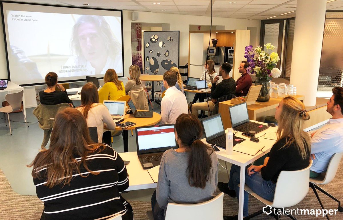 TalentMapper's tweet photo. Vandaag geeft @TrainerSourcing een #Workshop Talent #Sourcing aan de #recruiters van @RvdbHR, zodat ook zij het beste talent naar boven kunnen halen! Wil jij ook deelnemen aan onze workshop? Check onze website: https://t.co/3rZEbP6fi6
#talentsourcing #talentmapper #booleansearch https://t.co/I6ljUgQzbe