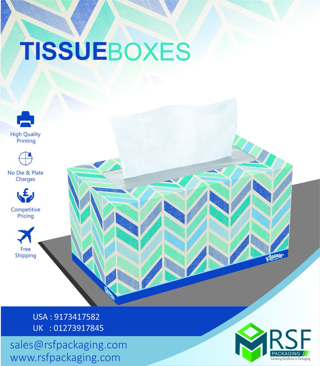 rsfpackaging's tweet image. Present your delicate die cut #tissueboxes in exquisitely delicate looking cardboard tissue boxes of your own choice at wholesale price. bit.ly/2JFbch9

#saletissueboxes #customtissueboxes #BestBits   #BB20 #AHSApocalypse #LostInJapanRemix #TakiTaki #ForzaNapoliSempre