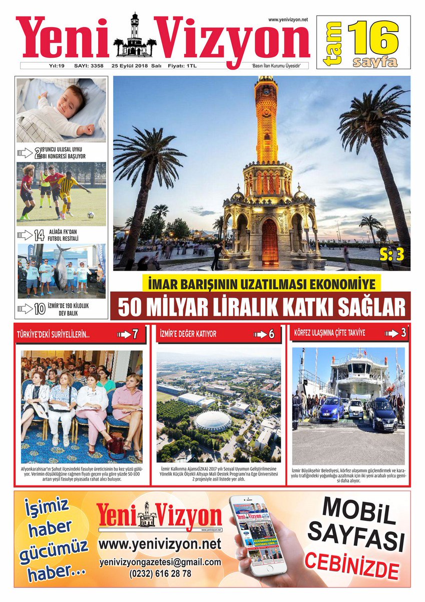 yenivizyon gazetesi (@yenivizyong) on Twitter photo #Yenivizyon Gazetesi / Sayı 3358
yenivizyon.net/egazete/yeni-v…
#Aliağa #izmir #dto #Kütahya #Balıkesir #Uşak #Afyonkarahisar #Manisa #Denizli #Muğla #Aydın <a href="/bskazizkocaoglu/">Aziz Kocaoğlu</a> <a href="/karsiyaka_bel/">Karşıyaka Belediyesi</a> @Canimizmirr <a href="/izmirbld/">İzmir Büyükşehir Belediyesi</a> <a href="/izmirgibiyiz/">izmirgibiyiz 🇹🇷</a> <a href="/senolgok/">Şenol Gök</a> #İmar #itfaiyehaftası #balık #rekor #Yenivizyon Gazetesi / Sayı 3358
yenivizyon.net/egazete/yeni-v…
#Aliağa #izmir #dto #Kütahya #Balıkesir #Uşak #Afyonkarahisar #Manisa #Denizli #Muğla #Aydın <a href="/bskazizkocaoglu/">Aziz Kocaoğlu</a> <a href="/karsiyaka_bel/">Karşıyaka Belediyesi</a> @Canimizmirr <a href="/izmirbld/">İzmir Büyükşehir Belediyesi</a> <a href="/izmirgibiyiz/">izmirgibiyiz 🇹🇷</a> <a href="/senolgok/">Şenol Gök</a> #İmar #itfaiyehaftası #balık #rekor