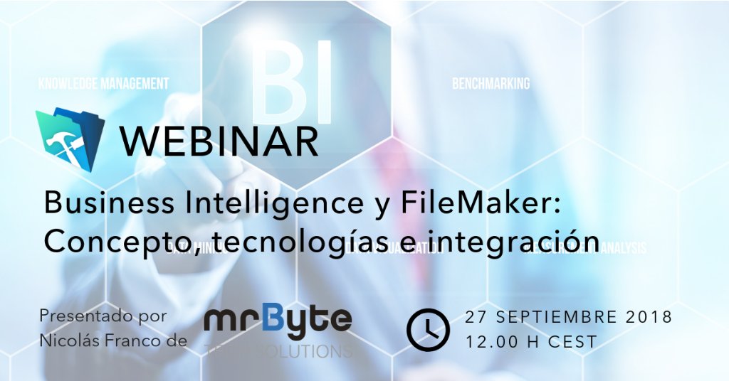 FileMakerlatino's tweet photo. 🔸Hoy a las 12h asiste al seminario web "Business Intelligence y FileMaker: Concepto, tecnologías e integración" presentado por Nicolás Franco de mrByte 💻
¡No te lo pierdas! 👉 https://t.co/tyTPP3Fqzs
#FileMaker #FileMaker17 #software #apple #edutech #business https://t.co/s33RNgfXhk