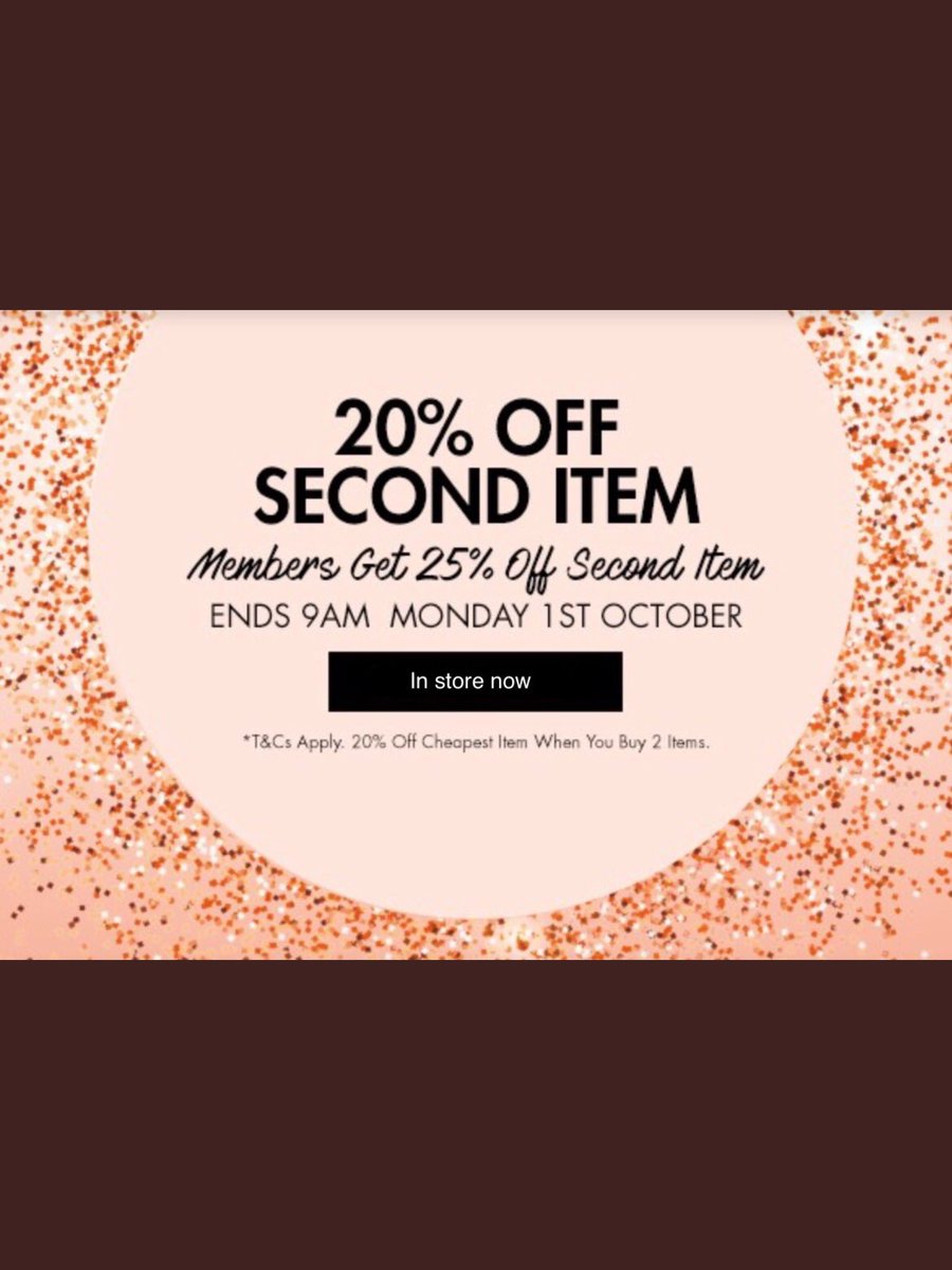 tpshull's tweet photo. Until Monday 25% off the second item for card holders. Don’t worry if your not a reward card member we will set you up in store today @tpshull @PrincesQuayHull https://t.co/7CQLGRwav5