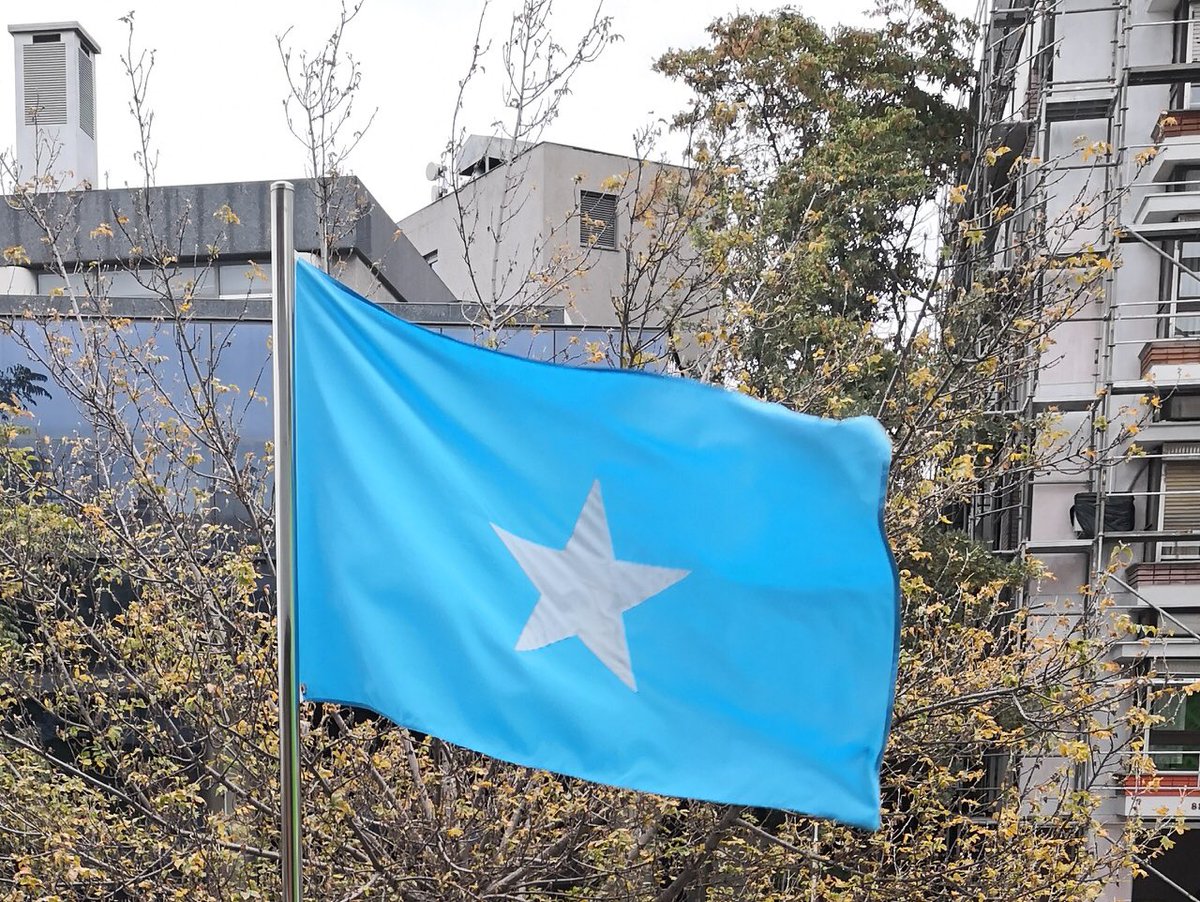 Jamaidid's tweet photo. The beautiful sight of our flag flying high in our Ankara Embassy #Turkey as viewed from the ambassador's office. This also symbolizes the pleasure, energy &amp; dedication of our staff in service delivery to maintain our presence &amp; efficiency in fulfilling #Somalia agenda in Turkey. https://t.co/5kb6Sww1w0