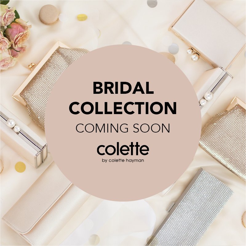 TFGZA's tweet image. Watch this space ladies and say YES to the perfect bag for your bridal look this season! 🌸 #colettebycolettehayman
