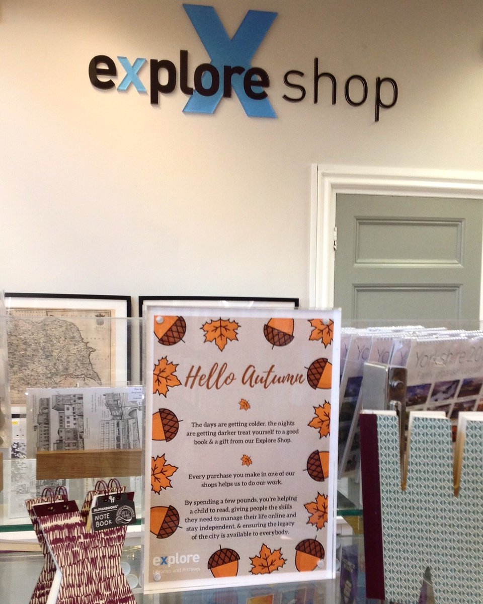 YorkExplore's tweet photo. 🍂 Hello Autumn! 🍂 #York #library #explorelibraries #exploreshop https://t.co/gUaic7Grts