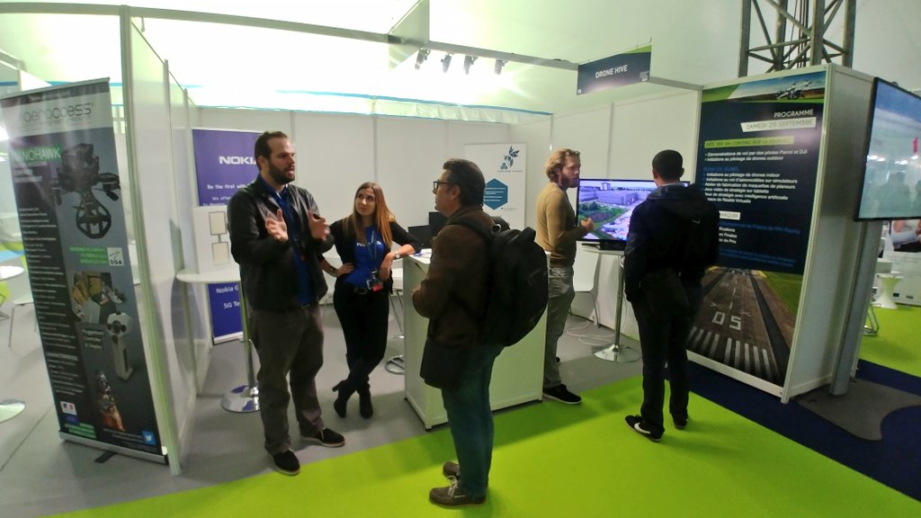 NokiaGarage's tweet photo. Ouverture du salon Drone Paris Expo ou nous vous présentons le programme IFUN 5G d'expérimentation. De plus, nous sommes sur place avec l'une de nos startups en résidence @DroneHivefr - Nous vous attendons aujourd'hui et demain, venez nombreux ! Stand 18 #dronesparisregionexpo https://t.co/woe5IvsqlU