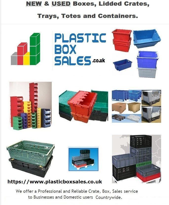 EurocrateLtd's tweet photo. Plastic Box Sales is part of the EuroCrate Group Ltd
Plastic Box Sales specializes in all types of Plastic lidded boxes, open top boxes and crates, Produce trays, Bale arm crates, vented and solid trays.
https://t.co/6yyQ1aQlIN https://t.co/Z8MuVOmiB1
