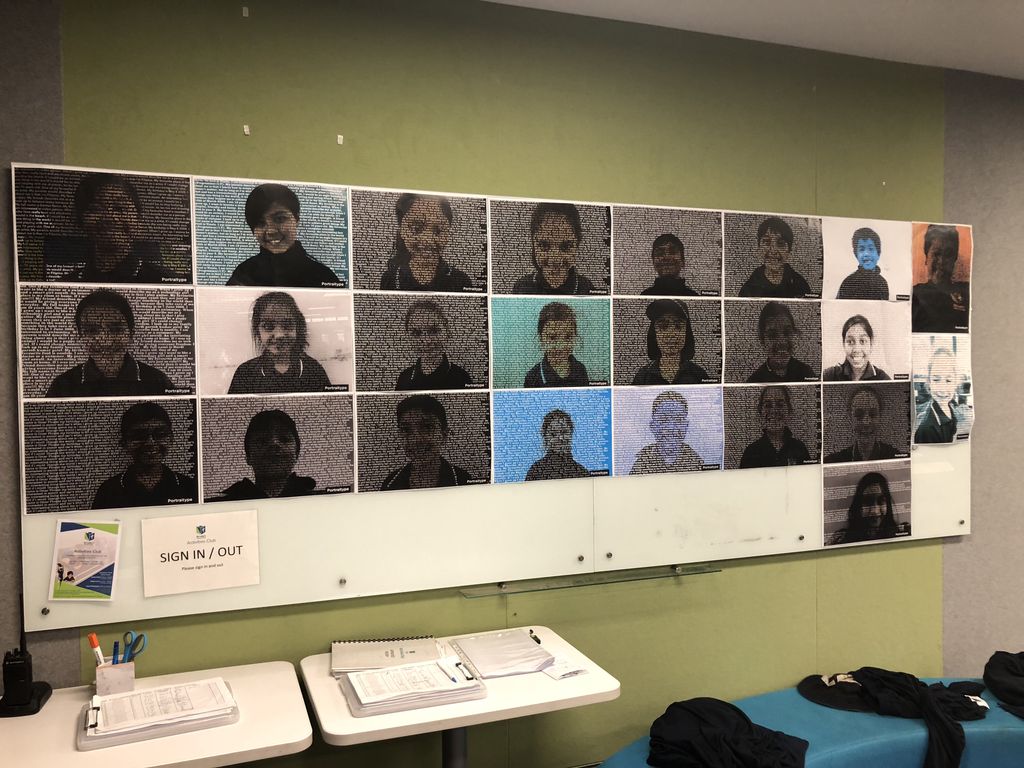 StLukesMP's tweet photo. Have you seen the latest portraits in Activities Club? Mrs Pettenon and the students have been using the Potraitype app to create these masterpieces - you can expect to see many more appearing into next term. #extendedschoolday #learningbasedactivities #creativity https://t.co/OSJXXu5DT7