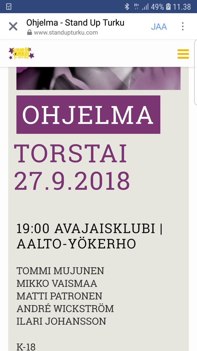 MattiPatronen's tweet photo. Täältä tullaan Turku!!
#standupturku https://t.co/6DnI510o1S