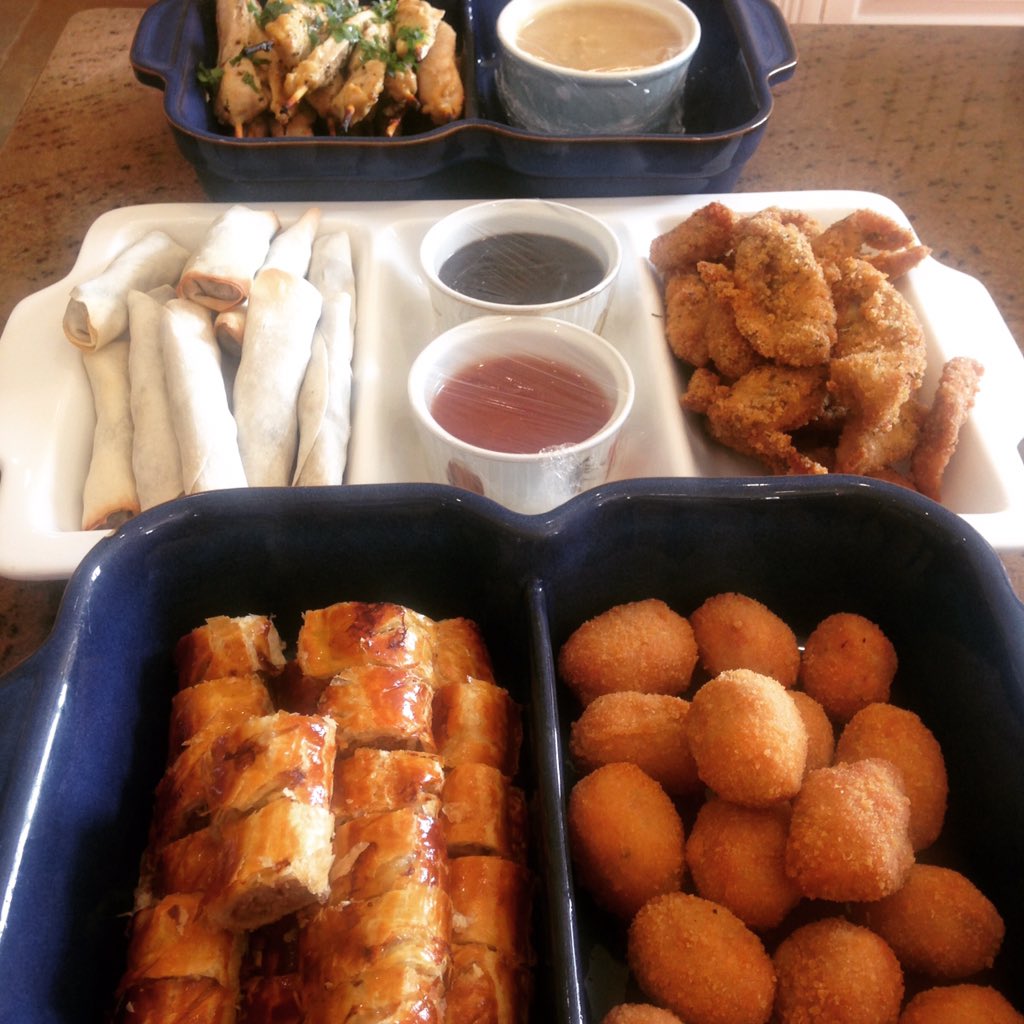 Gisbysgame's tweet photo. Shoot elevenses all with local game- Veni roll,partridge &amp; pork scotch eggs, duck pancakes, spicy partridge goujons &amp; partridge satay.. Should keep them going til lunch!
#eatmoregame #shootseason #fieldtofork #partridge #localfood #shootlunch #scotchegg #venison #hampshire https://t.co/OnaKvmfYa8