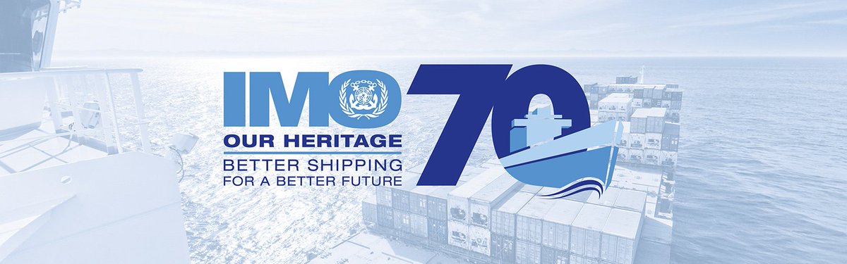 IMOHQ's tweet photo. Today is #WorldMaritimeDay and IMO celebrates 70 years, ensuring that people all over the world can continue to benefit from shipping in a manner that meets the needs of the global economy: https://t.co/c9AsbzKRsP #IMO70 https://t.co/2gmEVVnJ7M