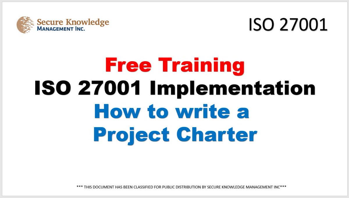Security_KM's tweet photo. How to write a Cybersecurity Program Implementation Project Charter| my next topics, are gantt chart, time estimations, &amp; scoping | subscribe to my Youtube channel and you wont be disappointed! ;) https://t.co/G86zqH87p4 #Cyber, #nist, #iso27001, #risk, #project, #securekm https://t.co/3xN6MhlijD