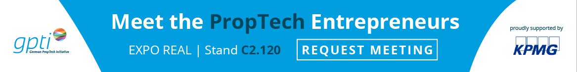 Triff die PropTech-Unternehmer auf der @exporeal_team an unserem Stand! Jetzt Termin auf der Messe vereinbaren: gpti.de/expo-real-2018/ Wir freuen uns drauf! #exporeal #letstalkproptech