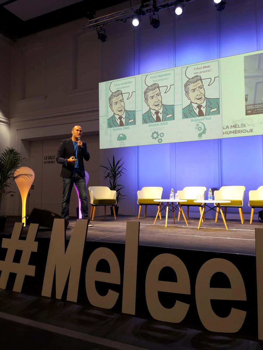 Nicodefronton's tweet photo. Impact de l #IA dans l'entreprise : augmenter la productivite !
#forumDI
#MeleeNum https://t.co/XwlXJtdO72