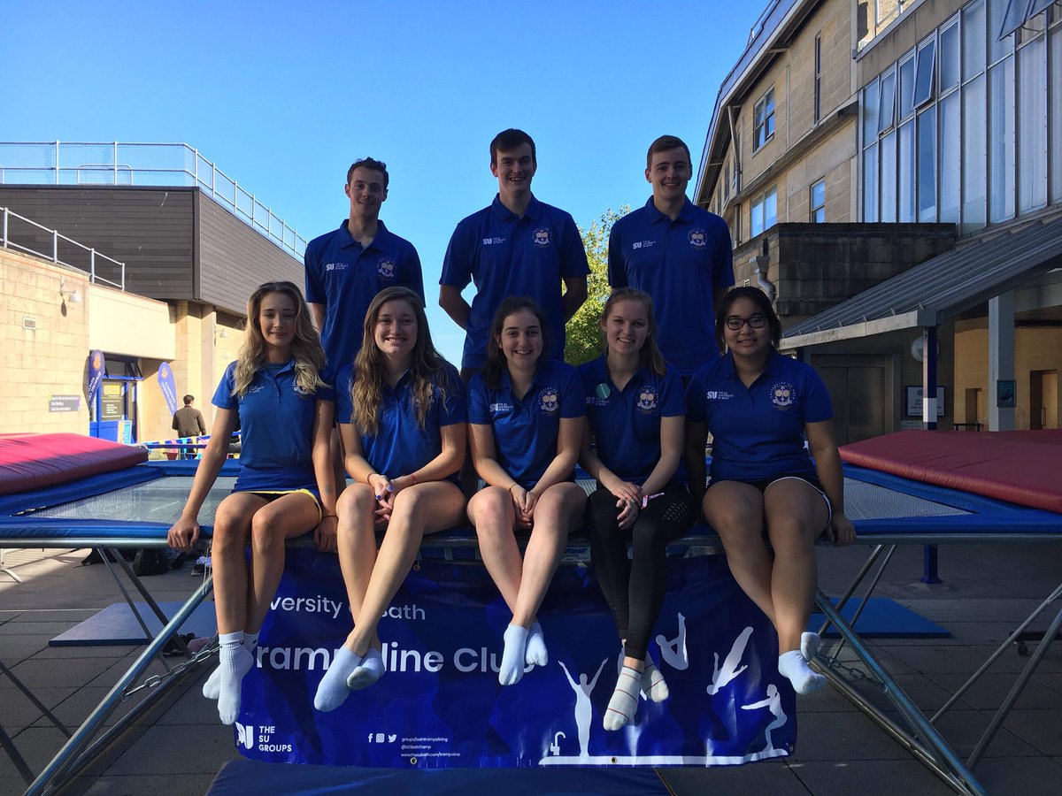 UOBathTramp's tweet photo. MEET THE NEW COMMITTEE FOR 2018/19! 
Chair - Eleanor
Treasurer - Zoë
Welfare &amp; Inclusivity Officer - Connor
Events Coordinators - Jess &amp; Joanna
Coach &amp; Kit Coordinator - Heidi
Competition Captain - Jonny
Social Sec - Tim
#trampylove https://t.co/QRakCKRDKn