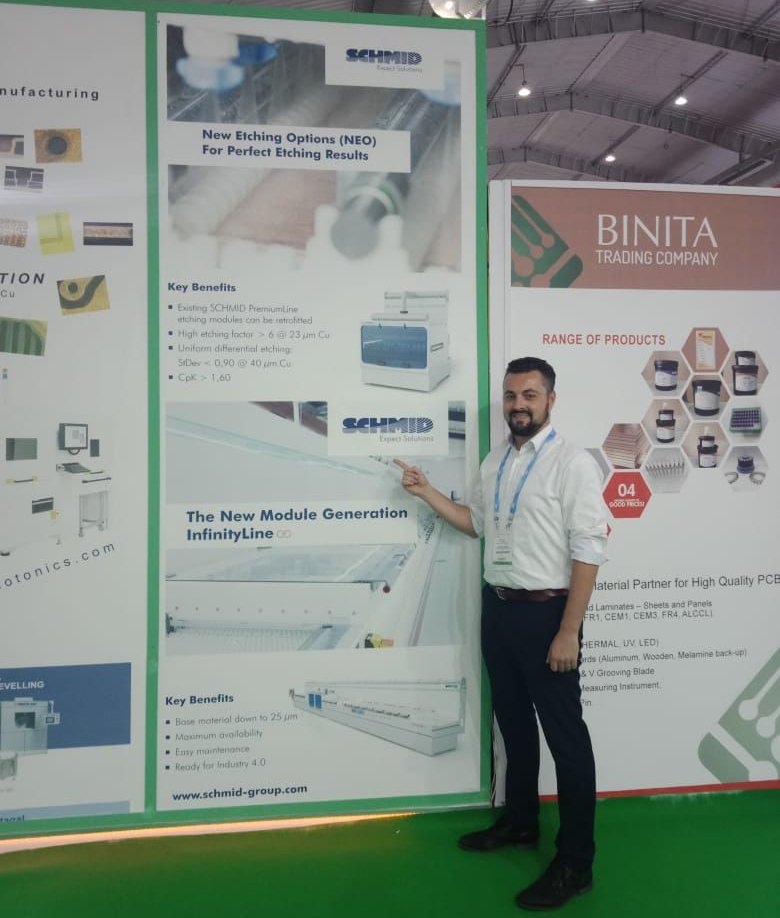 Schmid_Blog's tweet photo. Second Day of Productrionica India is in full swing. You can still visit Dominik Schmieder and our representative SCB Interconnection Solutions PVT Ltd. in hall 3 at booth PD 83 and get all the latest information to our module generation #InfinityLine. https://t.co/8eWb6x9eN5