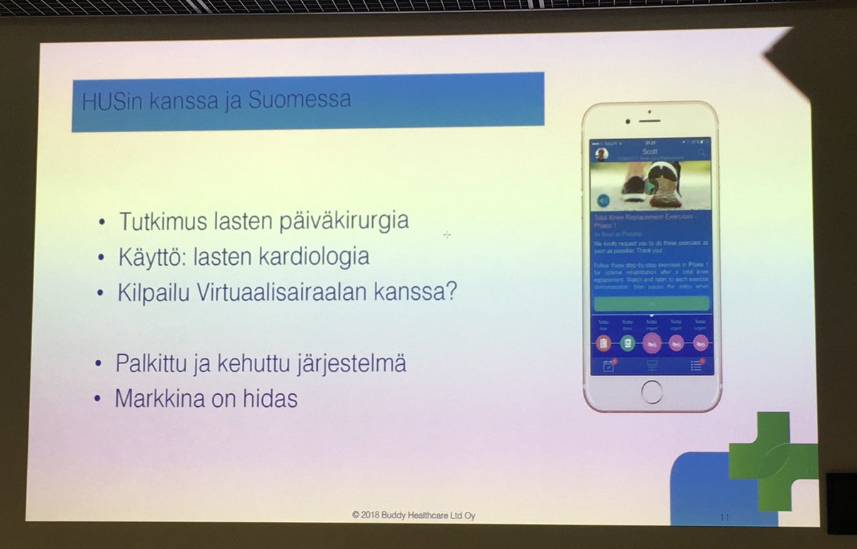 terkko's tweet photo. @HusStartup #Findery käynnissä ja ensimmäisenä lavalla @JussiMaatta @BuddyHealthcare ’sta, joka kehittää terveydenhuollon hoitopolkua ja potilaskokemusta. https://t.co/DJDl4Zr3oU