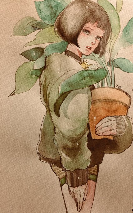 「茶髪 植木」のTwitter画像/イラスト(古い順)