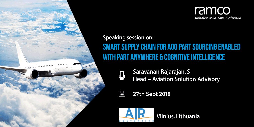 We're at <a href="/AIR_Convention/">AIR Convention</a>, #Lithuania. Discover how #aviation #technology is disrupting AOG management with real-time visibility of supply chain