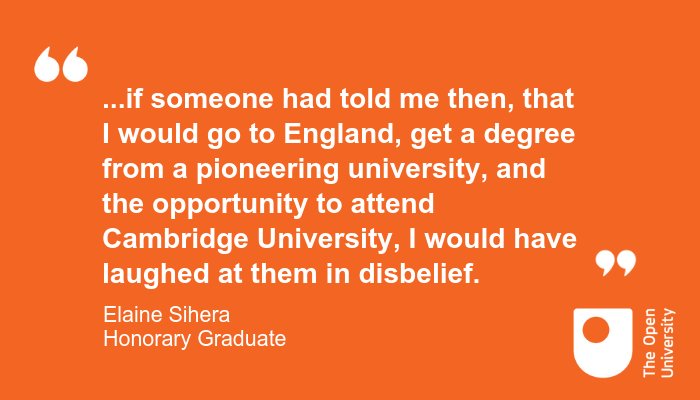 OpenUniversity's tweet photo. "Education took me out of poverty."

Read more from OU honorary graduate @ESiheraESC :

https://t.co/n03mW1MqgD https://t.co/7MbWrruGBg