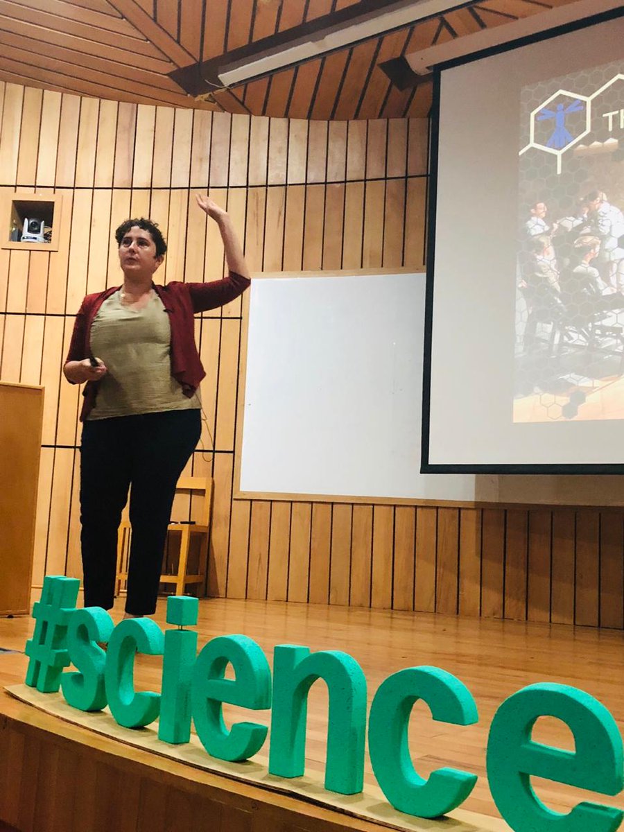 NCBS_Bangalore's tweet photo. Talking about their #science #theatre collective, @adriaexists and @LagierSamuel talk about the four core verticals of the @CatalystTheater:
#scienceimprov #sciencetheatre #scigames & #sciencefilms https://t.co/Zzv6HUkFzB