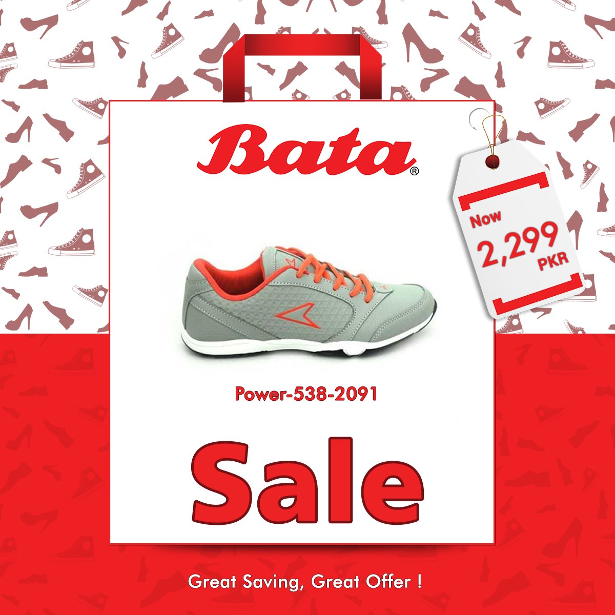 BataPakistanLtd's tweet photo. Bata Upto 70% Sale - Enjoy amazing discounts on your favorite Power Shoes!
Great Saving, Great Offer - Head to your nearest Bata outlet today or #shopnow at:
https://t.co/0KahHAqxbx
#Bata #BataPK #GreatSaving #GreatOffer #Sale #SaveUpTo70Percent #70Percent #Discount #Shoes https://t.co/2sLCMfpAIc