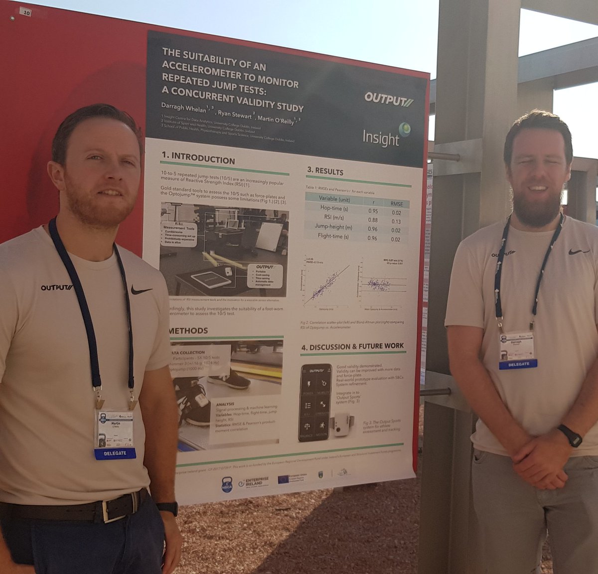 OutputSports's tweet photo. Presenting the validity of our accelerometer method to assess repeated jumps @nsca2018, Madrid.

 Come check out the Output app at sunny poster 10, or drop us a message if you'd like to hear more about what we're doing! https://t.co/XXrWmO4wMu