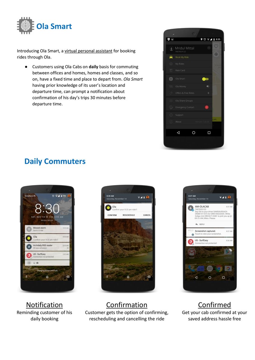 _mridulmittal_'s tweet photo. A small Project of my college days.
Moving 3 years forward, using Ola on daily basis now, i feel if #Olasmart is implement, it will help commuters like me a big chunk of time and hassle free booking during rush hours . What do you think @Olacabs @bhash https://t.co/9234T09Ch8