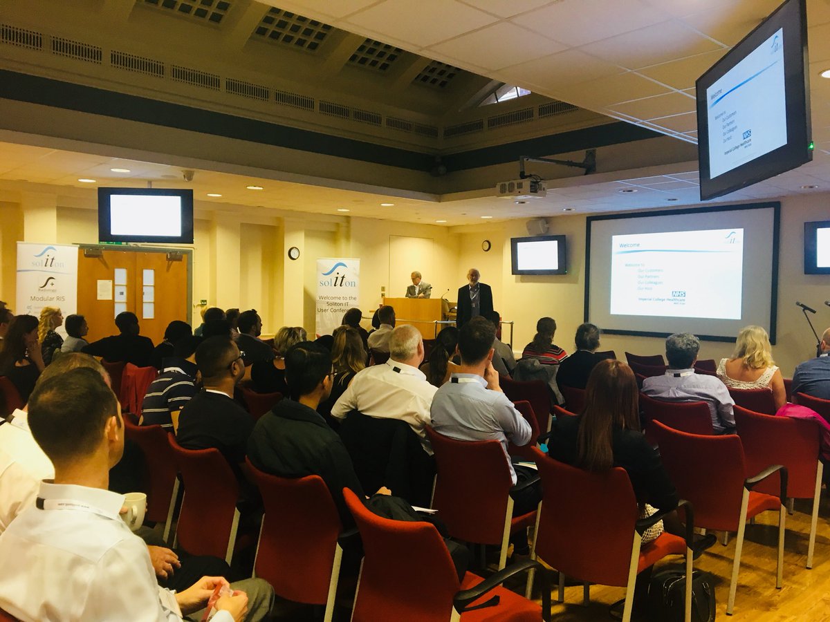 Soliton_IT's tweet photo. Bob Watson opens the Soliton IT User Conference in #Hammersmith to 78 delegates of the #radiology community #RevolutionInRIS https://t.co/ZwYJ3grZL6