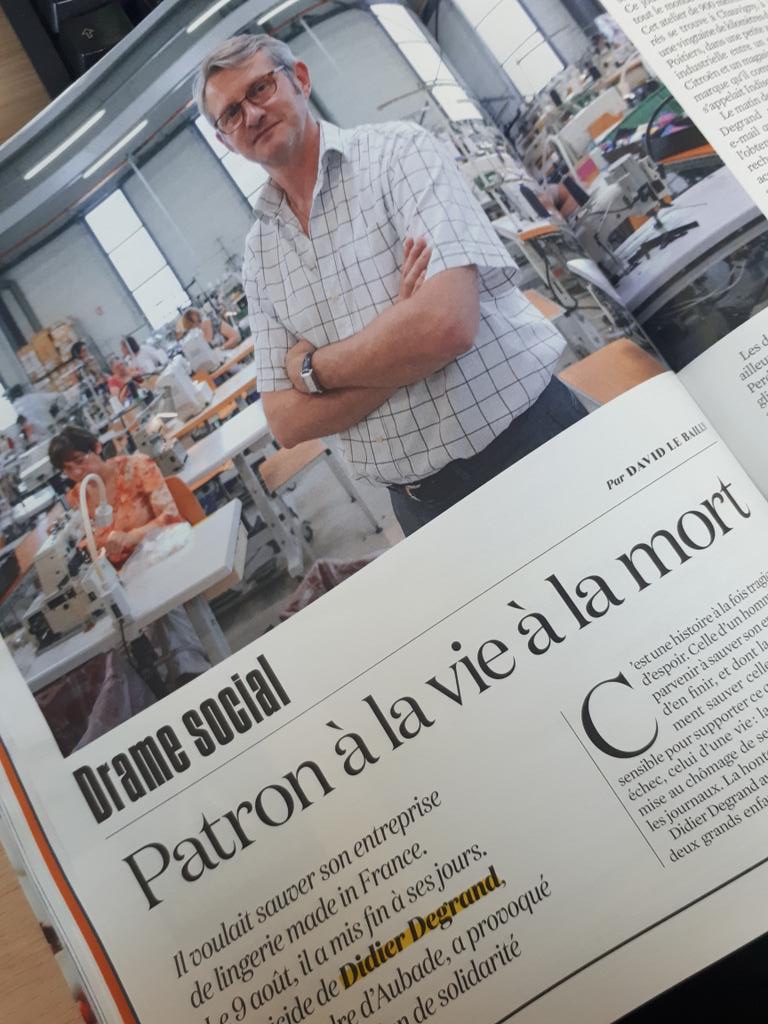 ClaudeGuibal's tweet image. Terrible papier dans @lobs sur le suicide d'un patron au bord du gouffre financier.... A lire absolument.