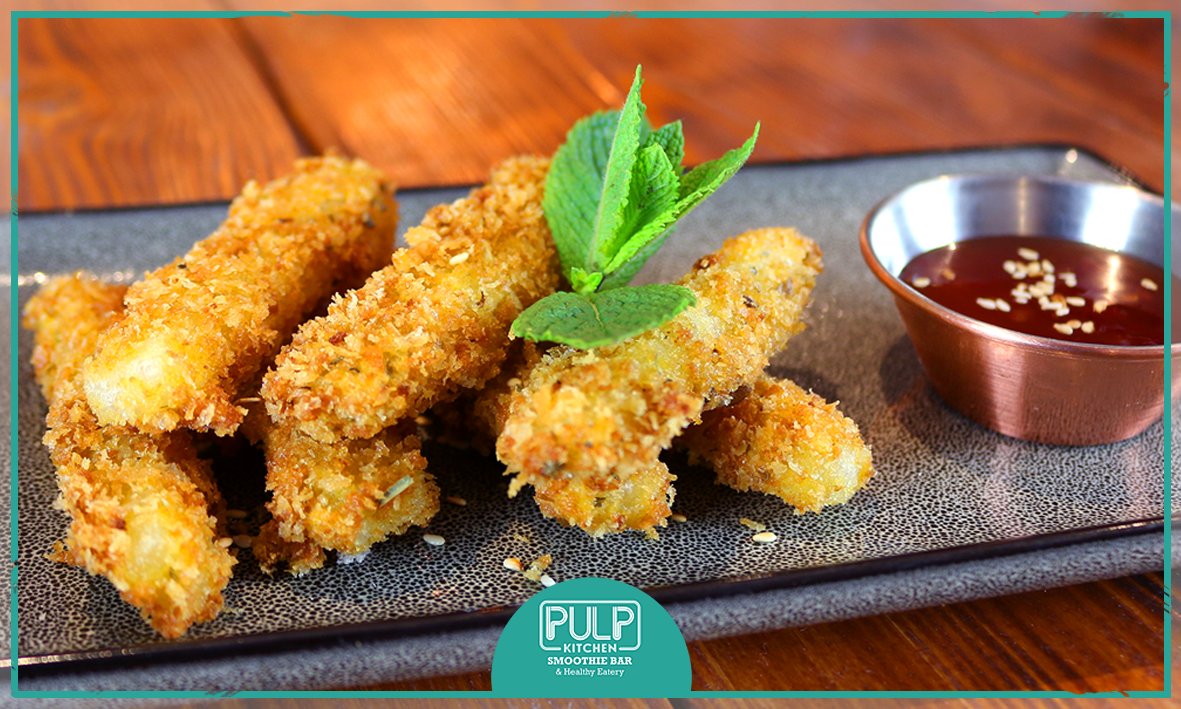 PulpKitchenUK's tweet photo. Say Hallou to the perfect fries. Oh yes, we now serve halloumi fries and vegan halloumi fries >>> https://t.co/5W9E33Nf3y #Southend #Vega #Restaurant #HealthyFood https://t.co/8y6Y2OajLZ