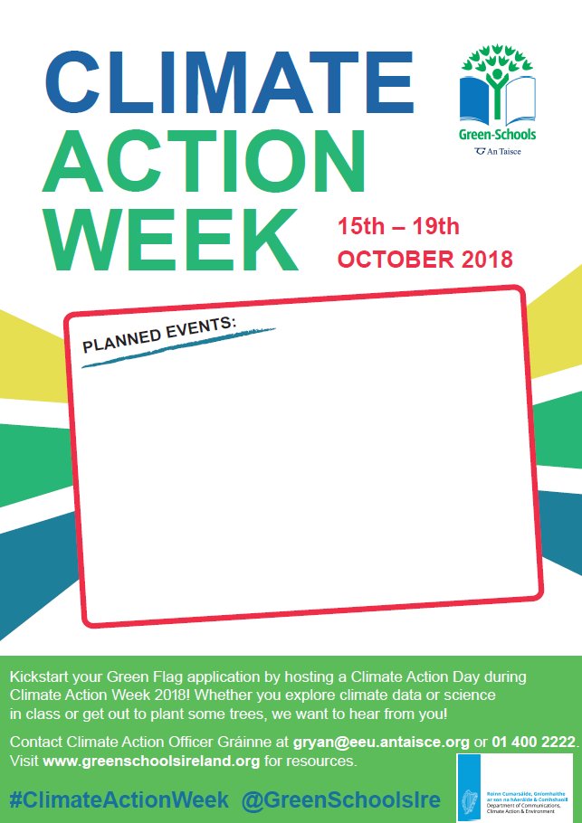 Climate Ambassador on Twitter "Save the date! Climate Action Week is