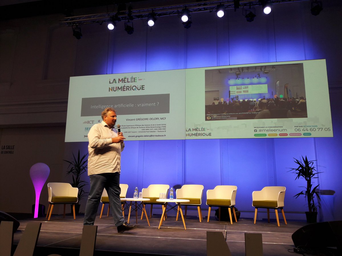 Nicodefronton's tweet photo. Vincent Grégoire-Delory, philosophe : l #IA vraiment ?
#forumDI
#MeleeNum https://t.co/HRKF6r9Bbh