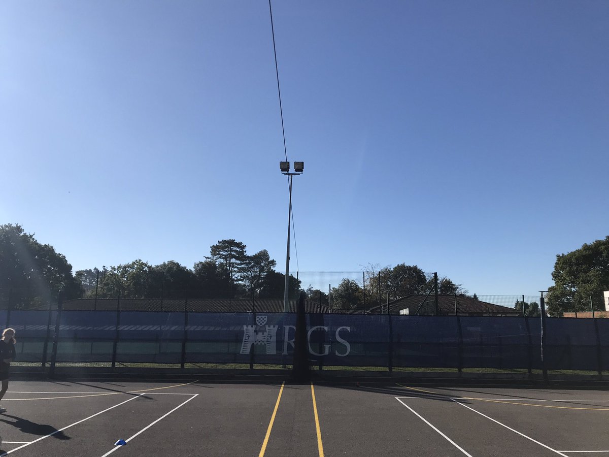 RGSNetball's tweet photo. #NetballCourts looking fab in the sunshine βοΈ #TeamReigate https://t.co/nm8L9j7Fl0