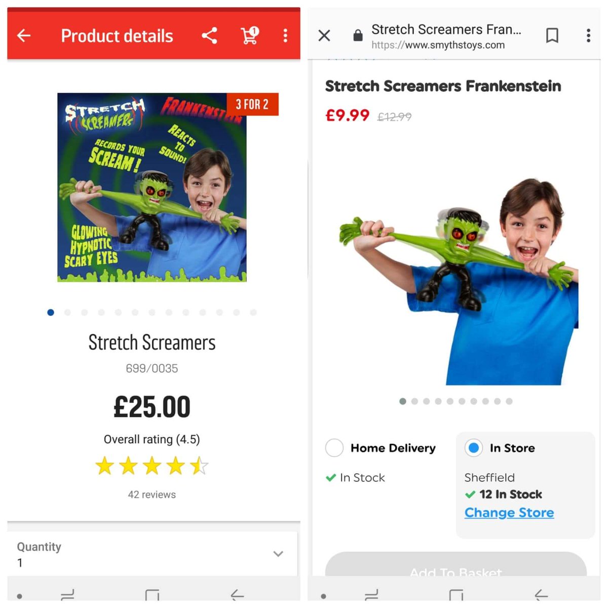 Oakes1316's tweet photo. @Argos_Online Why are you doing this to families, especially with the lead up to Christmas?? #outrageous #naughtypeople #price #christmas #argos #smyths @SmythsToysUK Goooo Smyths!!!!! https://t.co/oFDf3ysohc