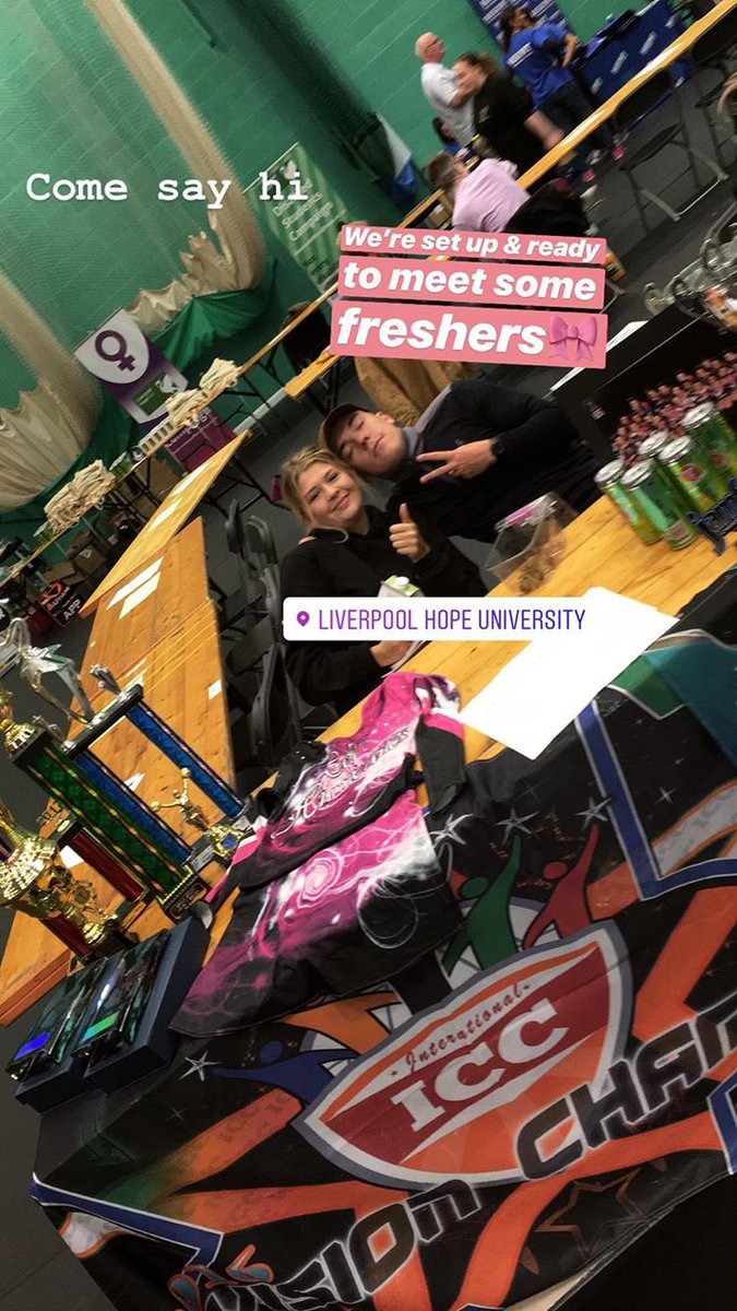 HopeHurricanes's tweet photo. Come see us today at the freshers fair 🙋🏼‍♀️ excited to see lots of new faces and hopefully lots of new cheerleaders 📣🎀 https://t.co/6sw15AFiB3