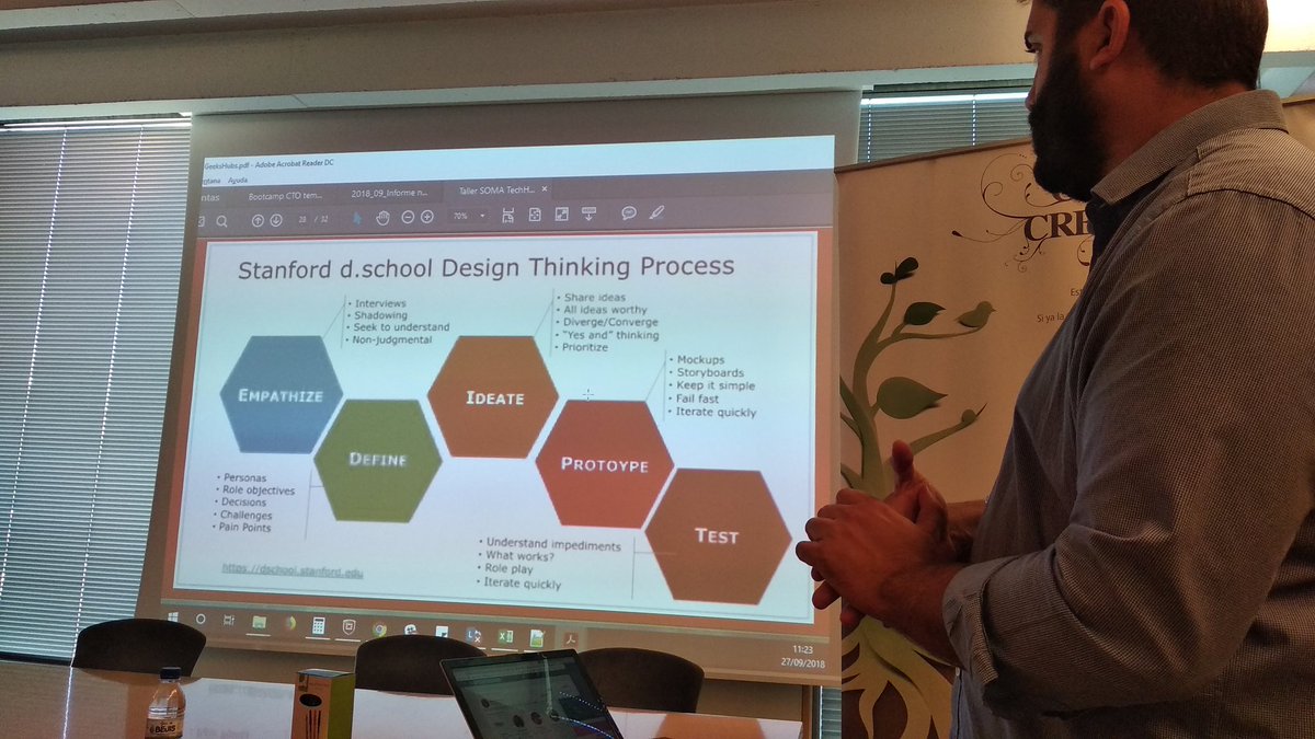 nachocr26's tweet image. Empieza el trabajo. Vamos a generar ideas de mano de @geekshubs. #SOMATechHub @CEEICastellon