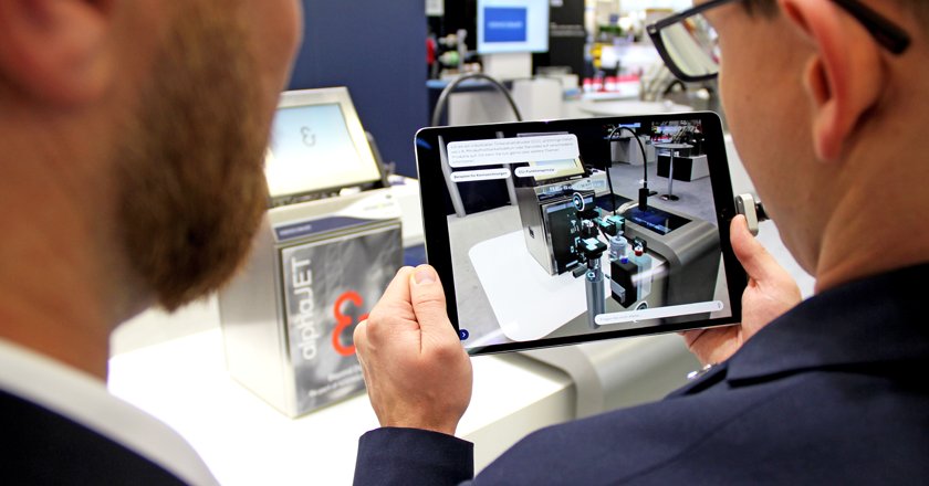 CodingGmbh's tweet photo. Extended human-machine interaction with artificial intelligence.
Unique - intuitive - simple - flexible
#KYANA #Industrie40 #AugmentedReality #future #Automation #Io  #FachPack2018 #Fackpack #Inkjet #coding #industrialAutomation
#digitalisierung #KI #AI #artificialintelligence https://t.co/YS6KBEUQ7g