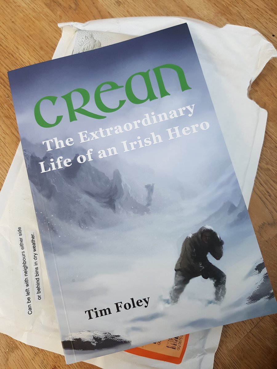 MissGreengage's tweet photo. Signed copy arrived today - can't wait to read it 🤓🌊❄ @HonourTomCrean #IrishHero #AntarcticExplorers https://t.co/Jv2cGVnR1u
