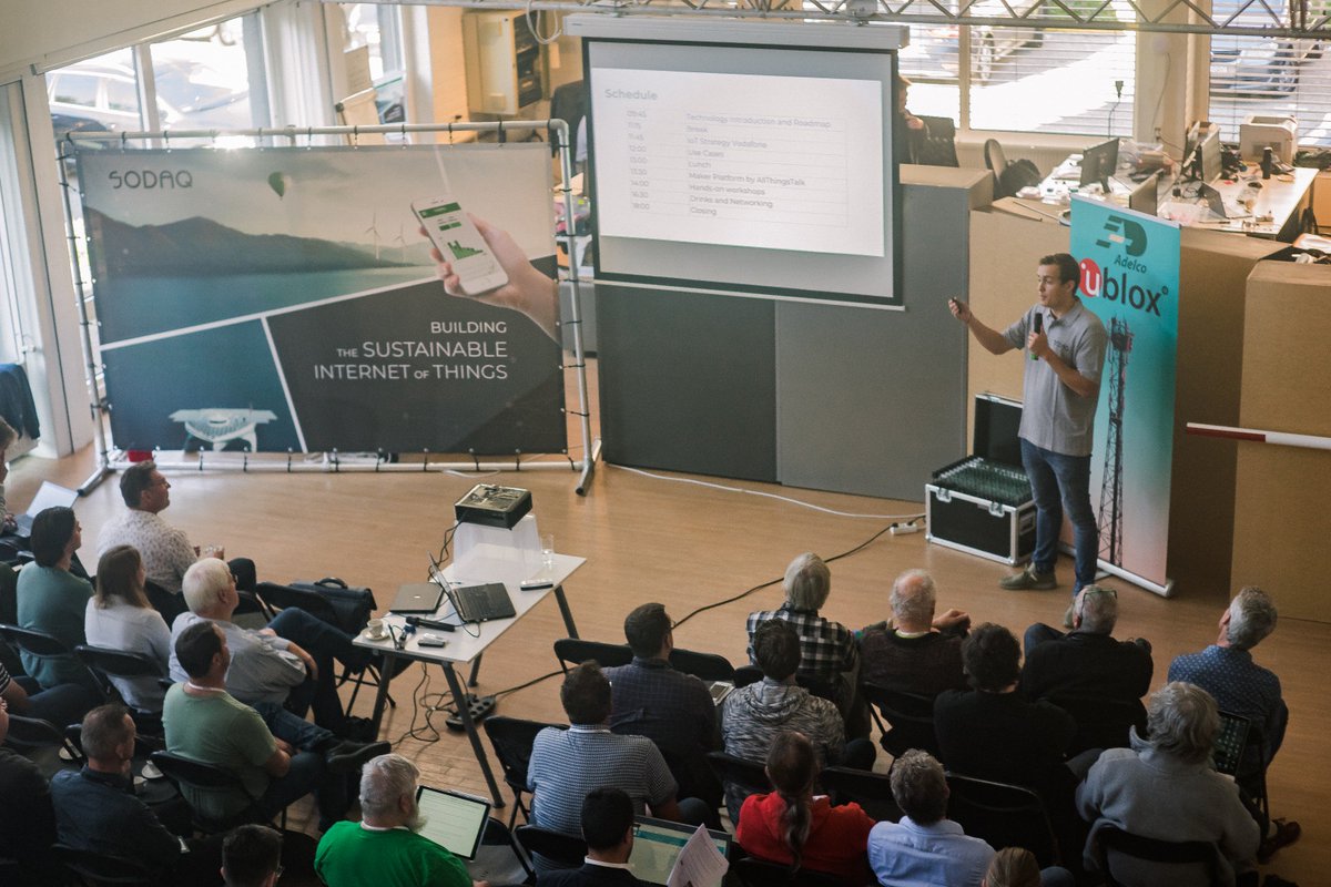 Our first #iotevent! Many new connections have been made and through all our partners, <a href="/ublox/">u-blox</a> have showcased a variety of applications of their modules. <a href="/IoT_TMobile/">IoT T-Mobile NL</a> <a href="/SIMPointBV/">SIMPoint B.V.</a> <a href="/VodafoneIoT/">Vodafone Business IoT</a> and monogoto.io provided connectivity. Thanks everyone for your attendance!