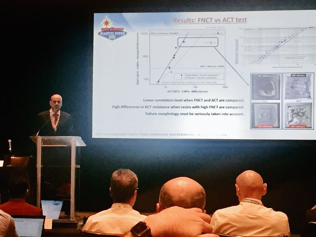 AseTUB's tweet photo. Muy interesante presentación de C.Dominguez @Lab_LATEP sobre la influencia del comonómero en el SCG #PPXIX #LasVegas https://t.co/kUKvpLr2WX