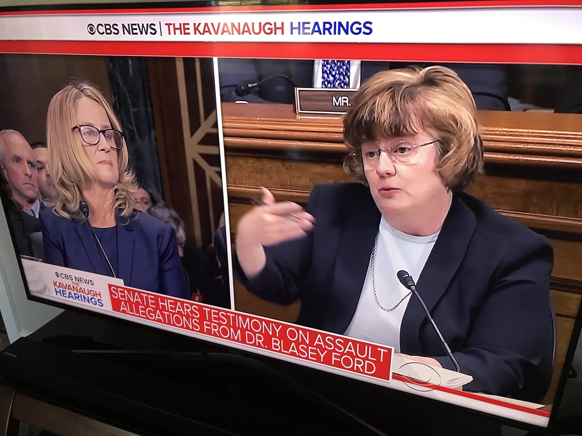Prosecutor Rachel Mitchell begins questioning of Dr. Ford. 
#KavanaughHearings