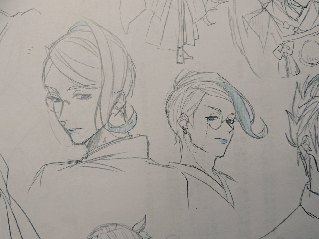 図録買えたからごりごり描いてる〜?
巴さんびっくりするほど描きやすい 