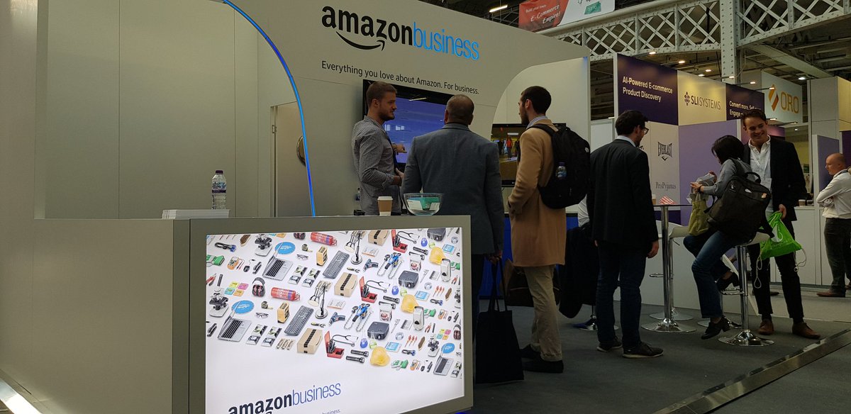 FlameRetail's tweet photo. Day two of @ecommerceexpo. Exploring the possibilities of @amazonbusiness for companies who've never considered Amazon as a B2B option before. #ecommerce #Amazon https://t.co/BHOun13ONm